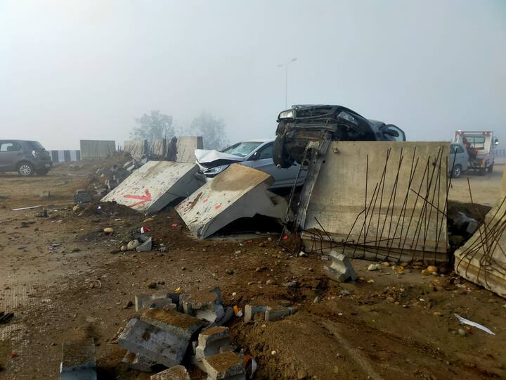 ਸੰਘਣੀ ਧੁੰਦ ਕਾਰਨ ਨਵਾਂਸ਼ਹਿਰ 'ਚ ਵੱਡਾ ਸੜਕ ਹਾਦਸਾ ਹੋਇਆ।