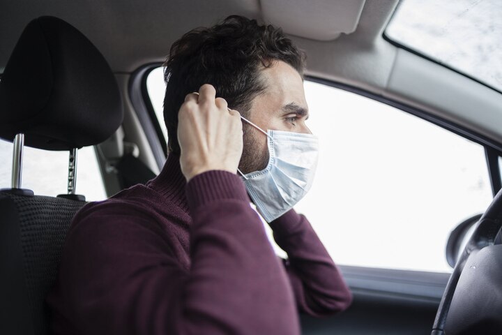 Face mask mandatory even driver alone in car  ਗੱਡੀ 'ਚ ਚਾਹੇ ਇਕੱਲੇ ਹੋ ਤਾਂ ਵੀ ਮਾਸਕ ਪਹਿਣਨਾ ਲਾਜ਼ਮੀ