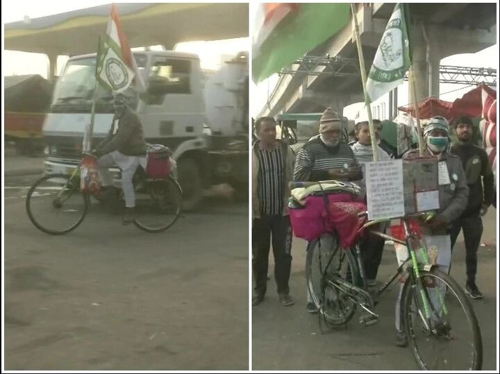 farmer-reaches-tikri-from-bihar-on-a-bicycle-to-participate-in-farmers-protest Farmers Protest: 60 ਸਾਲਾ ਬਾਬਾ 1000 ਕਿਲੋਮੀਟਰ ਸਾਈਕਲ ਚਲਾ ਕਿਸਾਨ ਅੰਦੋਲਨ 'ਚ ਪਹੁੰਚਿਆ