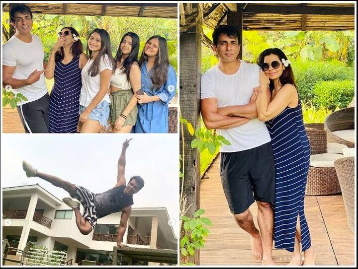 ਬਾਲੀਵੁੱਡ ਅਭਿਨੇਤਾ ਸੋਨੂੰ ਸੂਦ ਲੰਬੇ ਸਮੇਂ ਬਾਅਦ ਆਪਣੇ ਪਰਿਵਾਰ ਨਾਲ ਕੁਆਲਿਟੀ ਟਾਈਮ ਬਿਤਾ ਰਹੇ ਹਨ। ਇਸ ਦੌਰਾਨ ਅਸੀਂ ਤੁਹਾਡੇ ਲਈ ਸੋਨੂੰ ਸੂਦ ਦੀਆਂ ਕੁਝ ਦਿਲਚਸਪ ਤਸਵੀਰਾਂ ਲੈ ਕੇ ਆਏ ਹਾਂ। ਸੋਨੂੰ ਸੂਦ ਦੀਆਂ ਇਨ੍ਹਾਂ ਤਸਵੀਰਾਂ ਨੂੰ ਵੇਖਣ ਲਈ ਅੱਗੇ ਸਲਾਈਡਾਂ 'ਤੇ ਨਜ਼ਰ ਮਾਰੋ। 