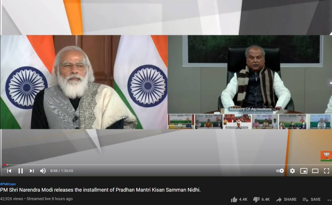 People more dislike PM Narendra Modi Program on YouTube ਪ੍ਰਧਾਨ ਮੰਤਰੀ ਦੇ ਪ੍ਰੋਗਰਾਮ ਨੂੰ ਯੂਟਿਊਬ 'ਤੇ ਲੋਕਾਂ ਨੇ ਨਕਾਰਿਆ, ਲਾਈਕ ਤੋਂ ਵੱਧ ਡਿਸਲਾਈਕ ਬਟਨ ਦਬਾਇਆ