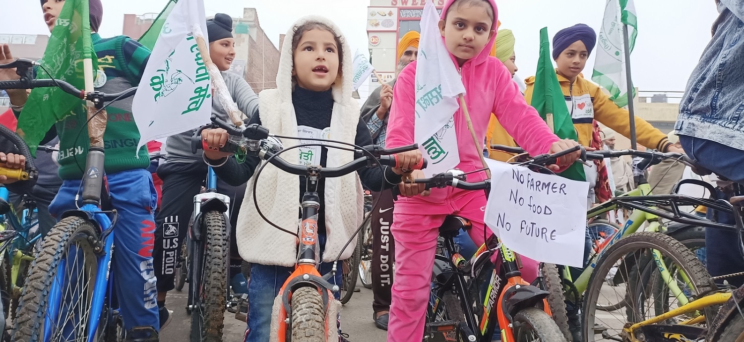 Kids Cycle Rally: ਖੇਤੀਬਾੜੀ ਕਾਨੂੰਨਾਂ ਵਿਰੁੱਧ ਵੇਖੋ ਬੱਚਿਆਂ ਜਾਨੂੰਨ, ਸਾਈਕਲ ਰੈਲੀ ਕਰਕੇ ਸਰਕਾਰ ਨੂੰ ਵੰਗਾਰਿਆ