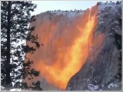 ਕੀ ਤੁਸੀਂ ਦੇਖਿਆ 'ਅੱਗ ਦਾ ਝਰਨਾ'? ਪਹਾੜ ਤੋਂ 2000 ਫੁੱਟ ਹੇਠਾਂ ਡਿੱਗਦੈ, ਦੇਖ ਕੇ ਰਹਿ ਜਾਵੋਗੇ ਹੈਰਾਨ  