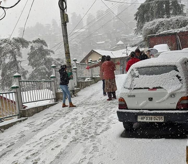 ਸ਼ਿਮਲਾ 'ਚ ਬਰਫਬਾਰੀ