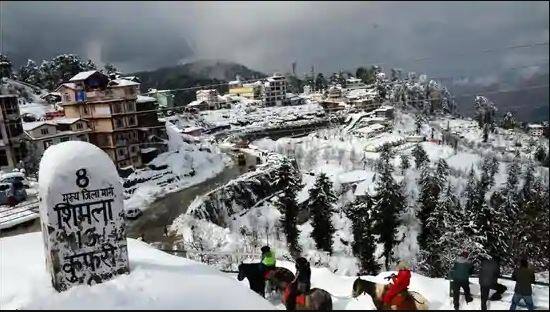 ਸ਼ਿਮਲਾ 'ਚ ਬਰਫਬਾਰੀ