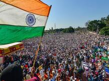 ਕਿਸਾਨਾਂ ਦੀ ਮਹਾਂਪੰਚਾਇਤ 'ਚ ਠਾਠਾਂ ਮਾਰਦਾ ਇਕੱਠ, ਦੇਖੋ ਤਸਵੀਰਾਂ