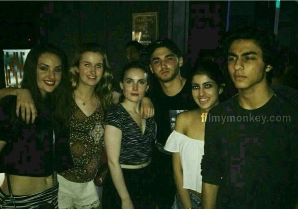 See Pics: Aryan, Navya and her rumoured boyfriend Harry PARTY HARD in Mumbai with other Friends!