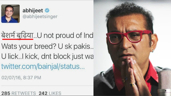 Singer Abhijeet says he is paying heavy price for being nationalist !