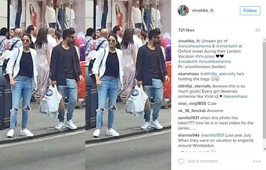 SEE PIC: Lovebirds Anushka Sharma & Virat Kohli SPOTTED in London wearing matching clothes!