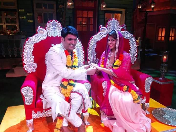 SEE PICS: OMG! Kapil Sharma gets 'MARRIED' & introduces his WIFE on 'The Kapil Sharma Show'; Wishes pour in for the newlyweds!