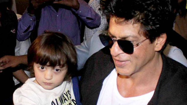 OUCH! CHECK OUT AbRam KICKS daddy Shah Rukh Khan !