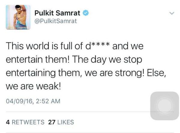 SHOCKING! Pulkit Samrat loses his cool on Twitter, DELETES account post rant!