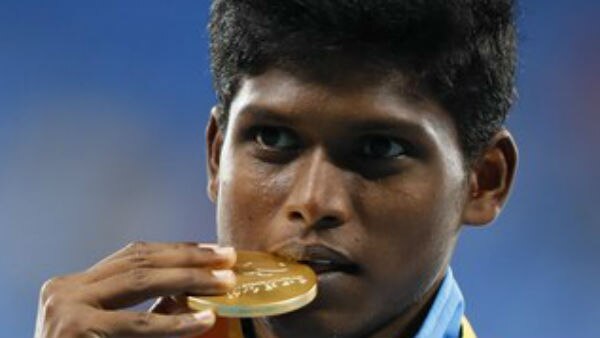 India's Mariyappan Thangavelu won a gold medal in the men's high jump at the Rio Paralympics.