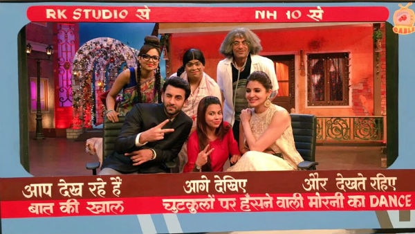 PICS & VIDEO: Ranbir, Aishwarya & Anushka have a BLAST promoting ADHM on 'The Kapil Sharma Show'!