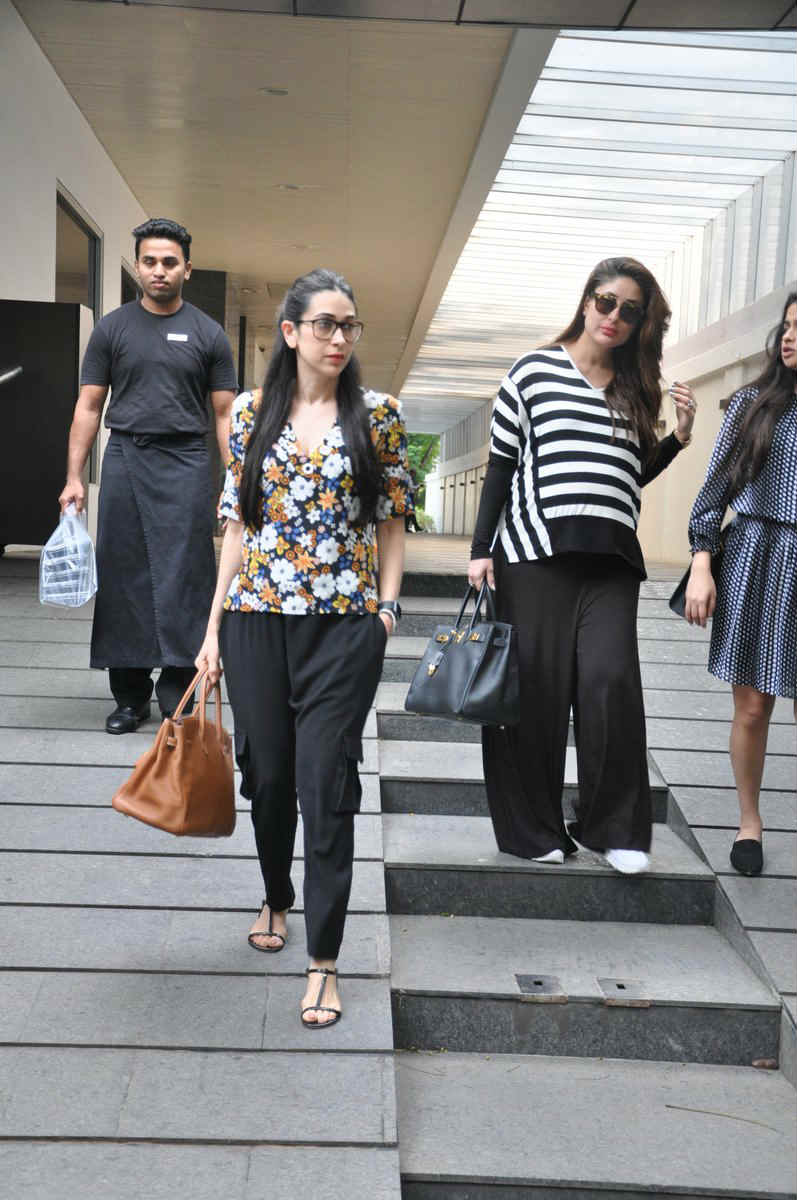 SEE PICS: Mom-to-be Kareena looks stylish as ever on a LUNCH DATE with sister Karisma & Reah Kapoor