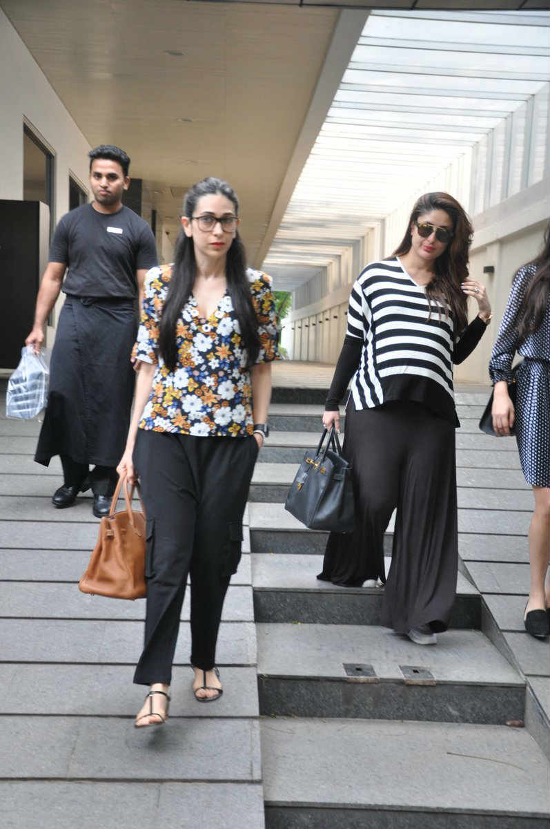 SEE PICS: Mom-to-be Kareena looks stylish as ever on a LUNCH DATE with sister Karisma & Reah Kapoor