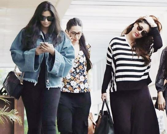 SEE PICS: Mom-to-be Kareena looks stylish as ever on a LUNCH DATE with sister Karisma & Reah Kapoor