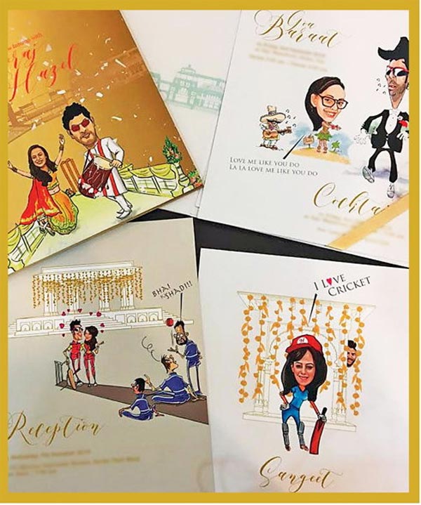 YHPL- Yuvraj and Hazel Premier League: Cricket themed QUIRKY WEDDING Invites of Yuvi-Hazel!