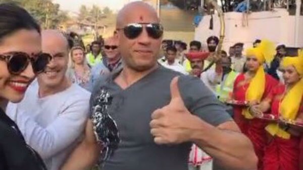 PICS & VIDEO: Vin Diesel gets OVERWHELMED on receiving a GRAND WELCOME in India along with Deepika Padukone!