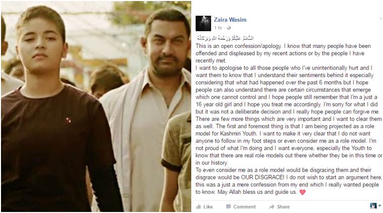 Aamir Khan's 'Dangal' daughter Zaira Wasim DELETES apology letter; Geeta Phogat supports move!