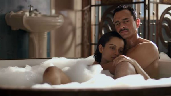 There's also a bathtub scene between Kangana & the other lead actor Saif Ali Khan