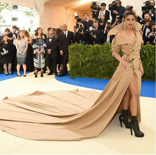 Met Gala 2017: PeeCee slays in her 'longest' trench-coat gown