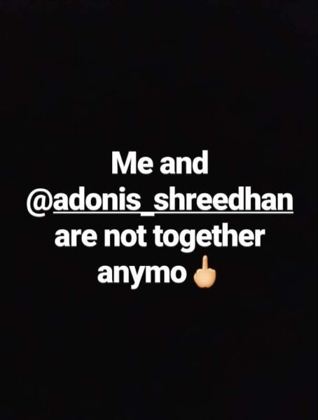 Aditi's Insta story