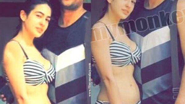 Saif's daughter Sara Ali Khan clad in a bikini posing with famous TV producer at a hotel!