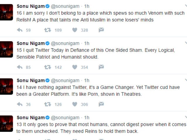 Angry Sonu Nigam QUITS Twitter after Abhijeet's account is suspended!