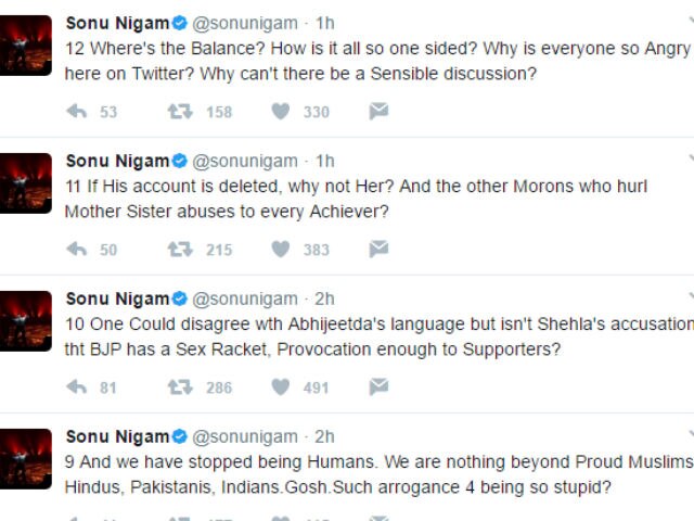 Angry Sonu Nigam QUITS Twitter after Abhijeet's account is suspended!