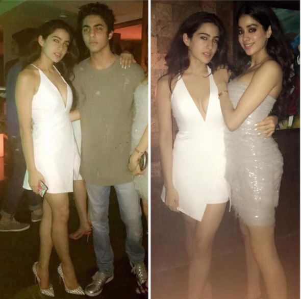 This PIC of Saif's daughter Sara Ali posing with SRK's son Aryan at KJO's bash proves that the two will make an AWESOME pair in a Bollywood movie!