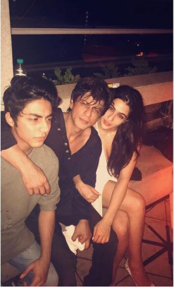 This PIC of Saif's daughter Sara Ali posing with SRK's son Aryan at KJO's bash proves that the two will make an AWESOME pair in a Bollywood movie!