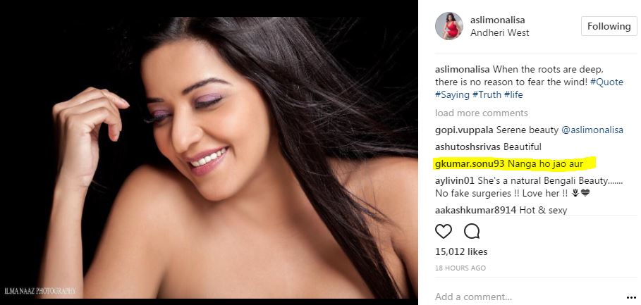 OUCH! EX Bigg Boss contestant Monalisa posts seemingly TOPLESS PIC on Instagram; Fans post vulgar comments!