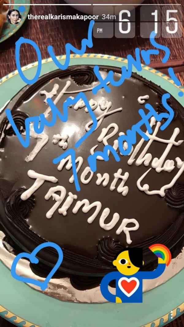 Saif and Kareena's son Taimur turns 7-month-old; Massi Karisma Kapoor shares a picture!