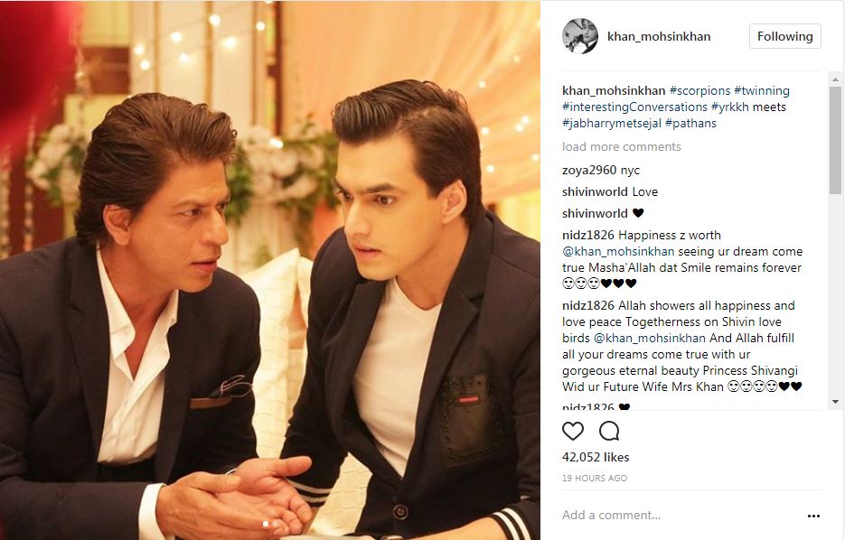 Yeh Rishta Kya Kehlata Hai: Mohsin Khan's FAN BOY moments with SRK on the sets are too cute!