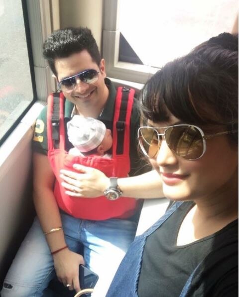 PICS: POPULAR TV couple Karan Mehra-Nisha Rawal pose with their NEWBORN SON!