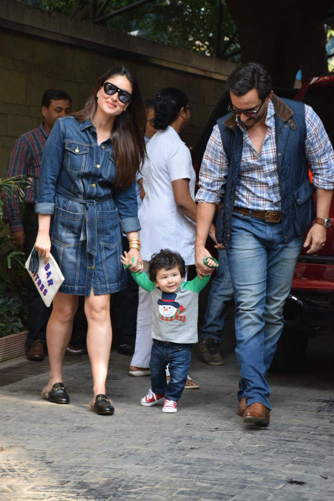 IN PICS: BABY Taimur Ali Khan visits his granny Babita with mommy Kareena Kapoor on Sunday!