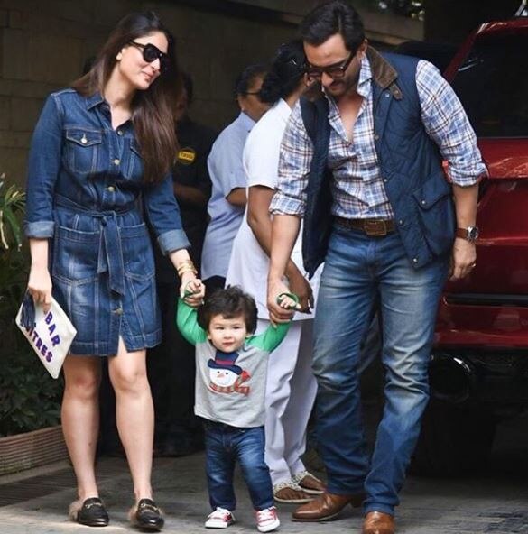 PICS & VIDEO: WATCH Kareena Kapoor's son Taimur Ali Khan's 'Kala Chashma' swag & bhangra moves with his uncles at Christmas bash!