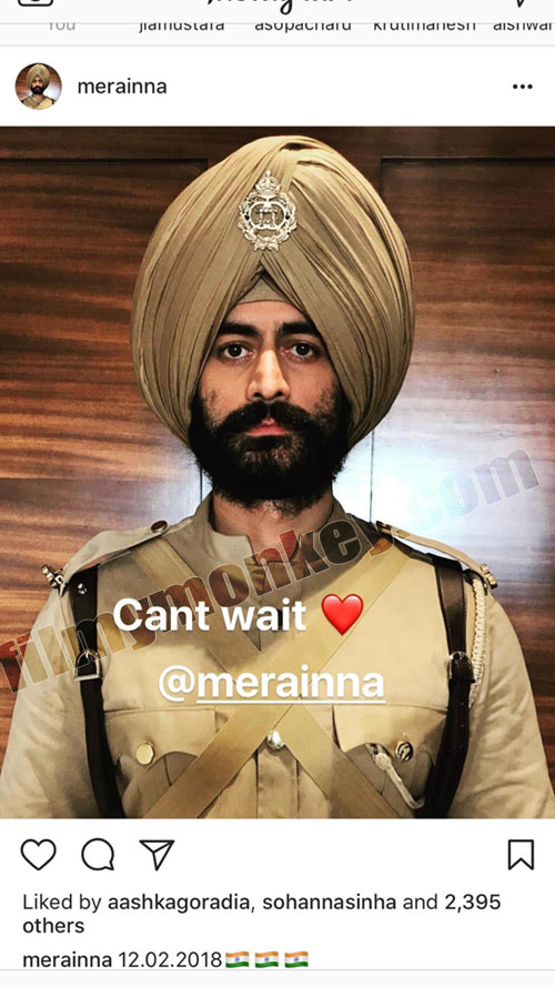 Mohit Raina shares first look from new show as a sikh soldier; Girlfriend Mouni Roy's reaction is adorable!