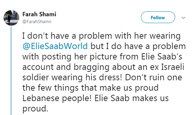 Lebanese fashion brand Elie Saab SLAMMED for sharing a photo of Israeli actress Gal Gadot wearing a dress from its collection!