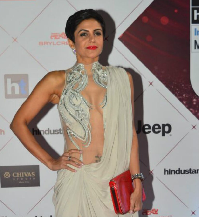 PICS: Mandira Bedi goes TOPLESS; looks HOT flaunting her tattoo!