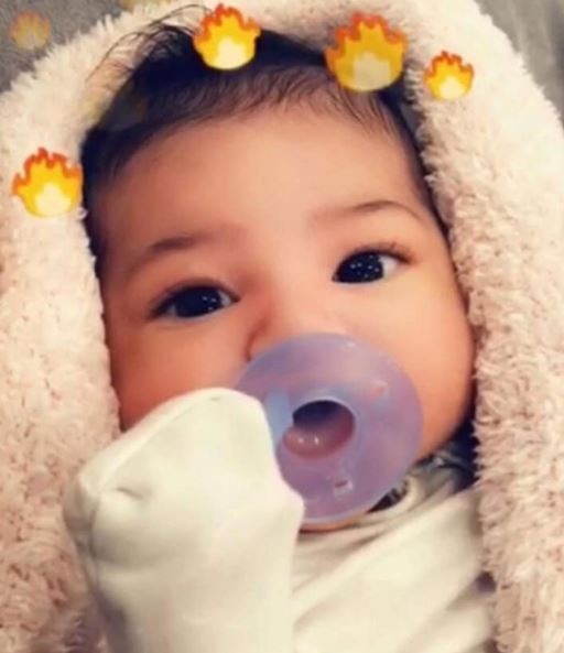 Reality TV star Kylie Jenner shares the SWEETEST PIC of her NEWBORN BABY GIRL Stormi