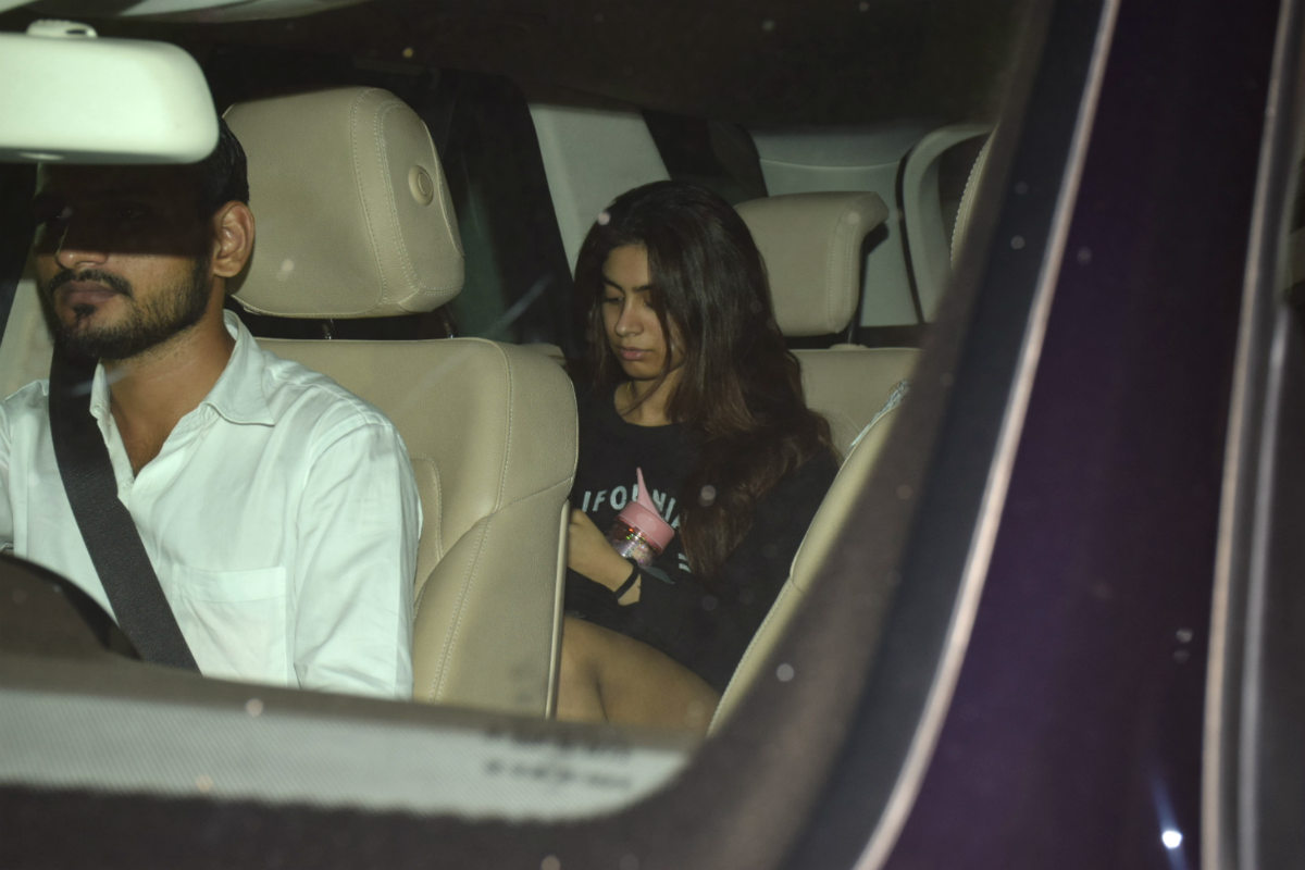 PICS: Sridevi's daughters Janhvi Kapoor & Khushi Kapoor at half-sister Anshula's house for dinner!