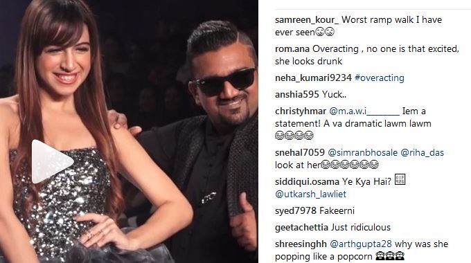 Benafsha Soonawalla MERCILESSLY gets TROLLED for her RAMP WALK