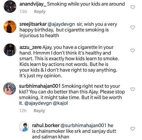 Ajay Devgn gets TROLLED for smoking next to his 7-year-old son