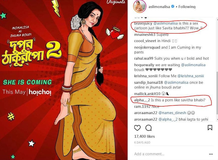 720px x 529px - OMG! Ex Bigg Boss contestant Monalisa compared to pornographic cartoon  character over her new show; Gets SLUT-SHAMED on social-media!