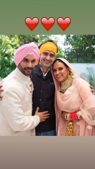 Neha Dhupia's WEDDING: Here are all the INSIDE PICS & VIDEOS from her traditional Gurudwara wedding!