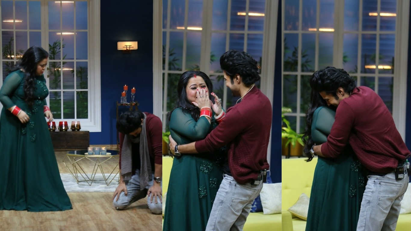 OMG! IN PICS: TV actor Rajeev Khandelwal FAINTS on the set of 'Juzz Baatt' while shooting with comedian Bharti Singh BUT wait...!