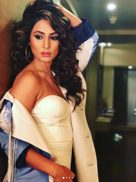 IN PICS: TV star Hina Khan poses seductively in her short white dress for an event in Goa!