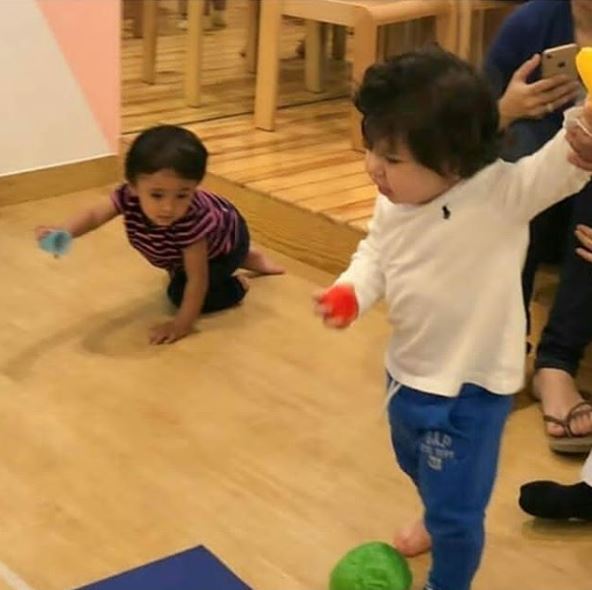 These INSIDE PICS of Saif-Kareena's son Taimur Ali Khan posing with a girl pal at his PLAYSCHOOL will melt your hearts!